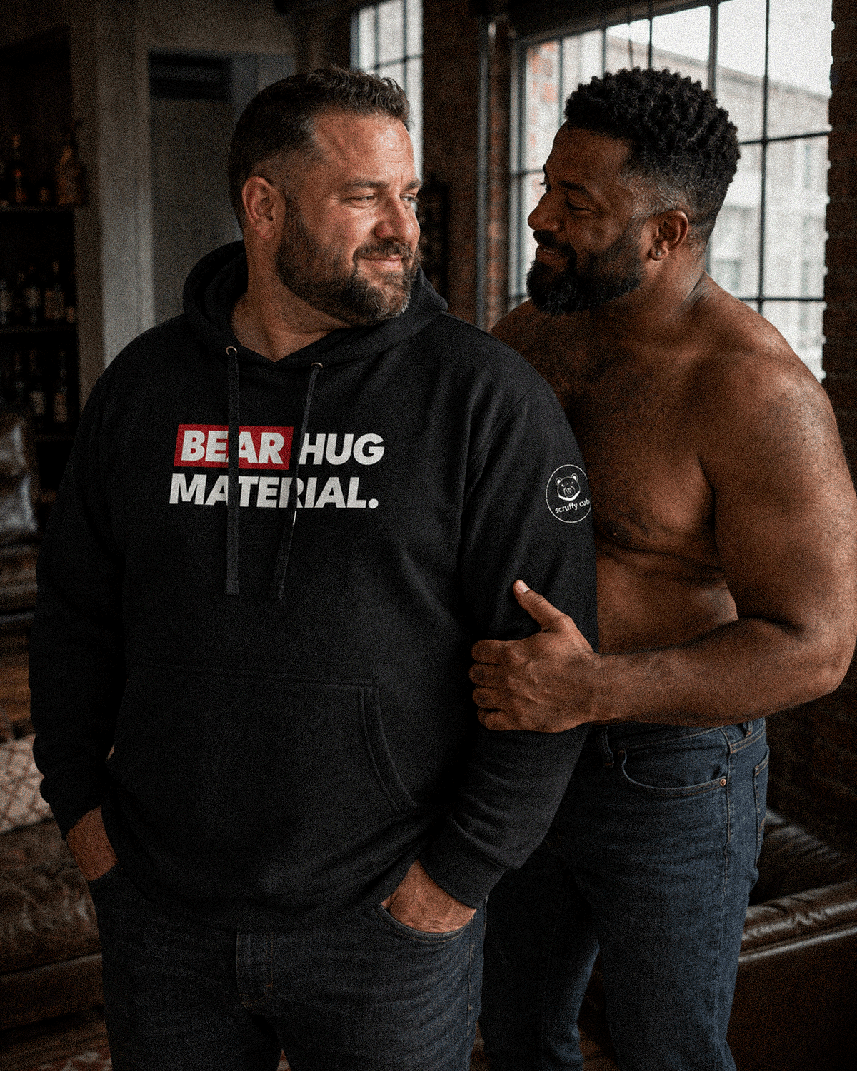 Bear Hug Material Hoodie