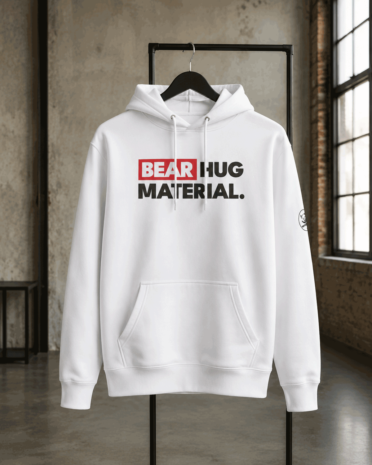 Bear Hug Material Hoodie